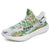 Hawaiian Sneakers YZ Tropical Orange Orchids Strelitzia Monstera White - Polynesian Pride