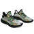 Hawaiian Sneakers YZ Tropical Orange Orchids Strelitzia Monstera Black - Polynesian Pride