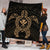 Hawaiian Turtle Kanaka Polynesian Premium Quilts - Gold - AH - Polynesian Pride