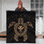 Hawaiian Turtle Kanaka Polynesian Premium Quilts - Gold - AH - Polynesian Pride