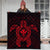 Hawaiian Turtle Kanaka Polynesian Premium Quilts - Red - AH - Polynesian Pride