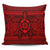 Hawaiian Turtle Polynesian Tribal Pillow Covers Red AH Pillow Covers Black - Polynesian Pride