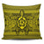 Hawaiian Turtle Polynesian Tribal Pillow Covers Yellow AH Pillow Covers Black - Polynesian Pride