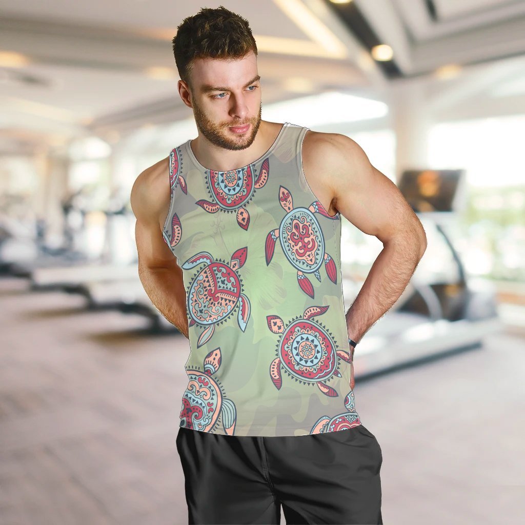 Hawaiian Turtle Polynesian Tank Top - AH - Polynesian Pride