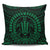 Hawaiian Kakau Honu Arc Green Polynesian Pillow Covers One Size Zippered Pillow Case 18"x18"(Twin Sides) Green - Polynesian Pride