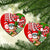 Hawaii Mele Kalikimaka Santa Claus Beach Ornament LT6 - Polynesian Pride