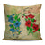 Hibiscus Blue And Red Pillow Covers One Size Zippered Pillow Case 18"x18"(Twin Sides) Black - Polynesian Pride