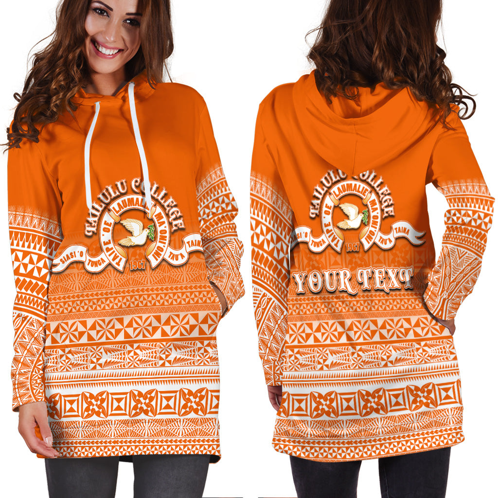 (Custom Personalised) Tailulu College Hoodie Dress Tonga Patterns Style LT6 - Polynesian Pride