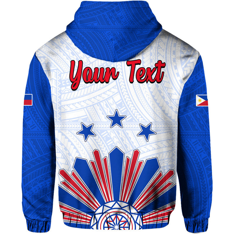 Custom Philippines Barong Hoodie Sun of Philippinas With Eagles LT9 - Polynesian Pride