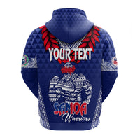 Custom Toa Samoa Hoodie - Ulafala Style Samoa Warriors LT7 - Polynesian Pride