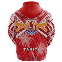 Tahiti Rugby Hoodie Polynesian Coat of Arms and Flag - Polynesian Pride