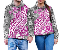 Traditional Polynesian Tribal Tattoo Retro Couple Hoodie Pink LT9 - Polynesian Pride
