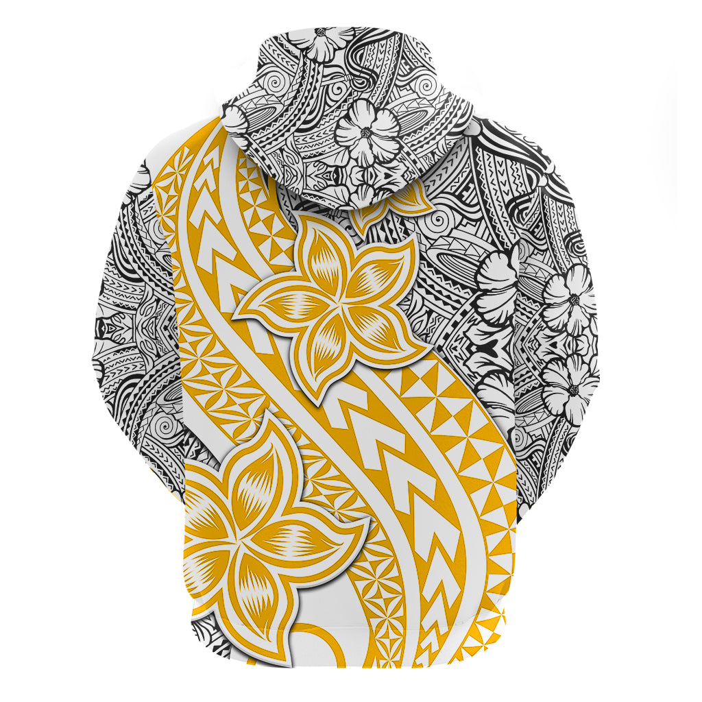 Traditional Polynesian Tribal Tattoo Retro Couple Hoodie Yellow LT9 - Polynesian Pride