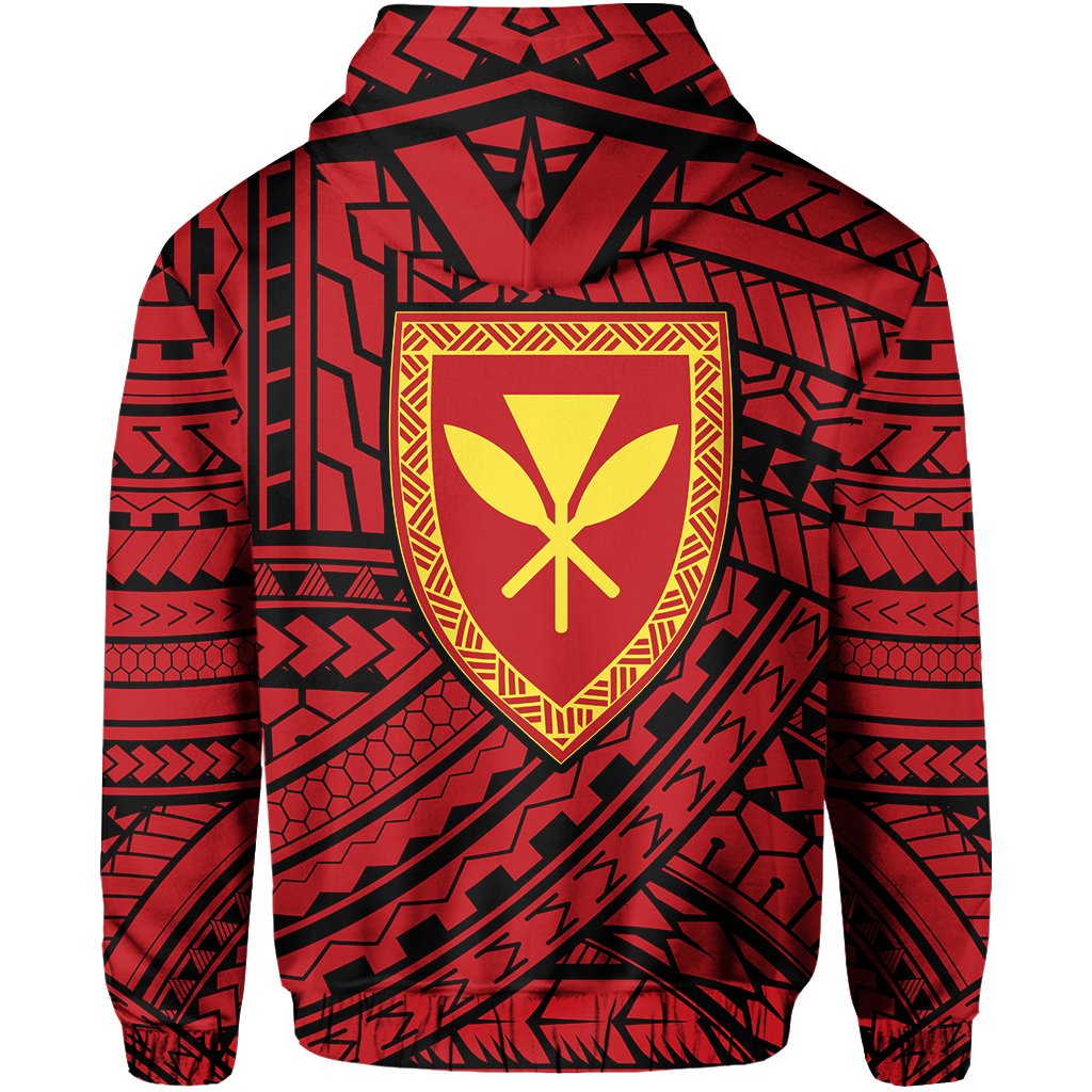 Polynesian Kanaka Maoli Protect Mauna Kea Hawaii Zip Hoodie Quarter Style - Polynesian Pride