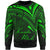 Hawaii Kanaka Maoli Sweatshirt - Cross Style Green Color Unisex Black - Polynesian Pride