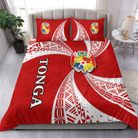 Tonga Distinctive Bedding Set Tongan Tapa Pattern LT13 Red - Polynesian Pride
