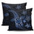 Kanaka Map Hibiscus Plumeria Turtle Art Blue Polynesian Pillow Covers One Size Zippered Pillow Cases 18"x 18" (Twin Sides) (Set of 2) Blue - Polynesian Pride