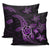 Kanaka Map Hibiscus Plumeria Turtle Art Violet Polynesian Pillow Covers One Size Zippered Pillow Cases 18"x 18" (Twin Sides) (Set of 2) Violet - Polynesian Pride