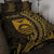 Kiribati Quilt Bed Set - Wings Style Black - Polynesian Pride