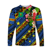 (Custom Personalised) Vanuatu Tafea Long Sleeve Shirt Independence Be Proud LT8 Unisex Blue - Polynesian Pride