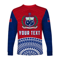 (Custom Personalised) Tuamasaga Samoa Long Sleeve Shirt Polynesian Pattern LT13 - Polynesian Pride