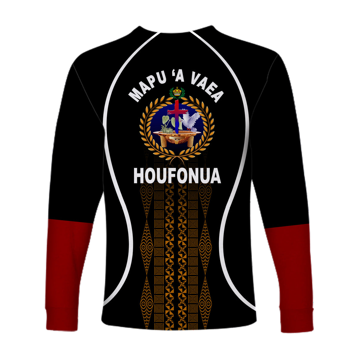 (Custom Personalised) Tonga Mapu A Vaea Long Sleeve Shirts Houfonua Original Style LT8 - Polynesian Pride