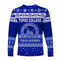 Tupou College Toloa Old Boys Christmas Long Sleeve Shirt Simple Style LT8 - Polynesian Pride
