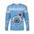 (Custom Personalised) Federated States of Micronesia Christmas Long Sleeve Shirt Simple Style - FSM Seal LT8 Unisex Blue - Polynesian Pride