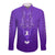 (Custom Personalised) Philippines Long Sleeve Button Shirt Sun Filipino Purple Barong LT13 Unisex Purple - Polynesian Pride