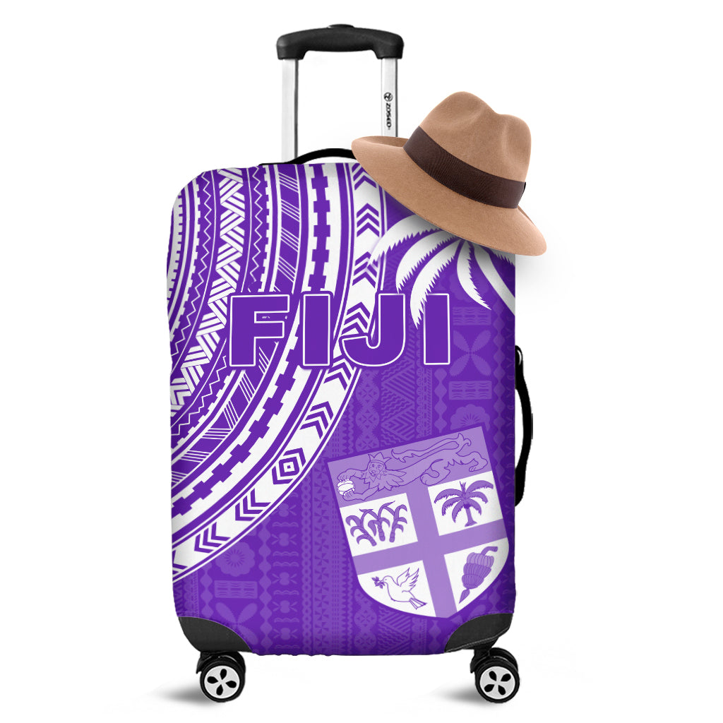 Fiji Rugby Sevens Luggage Covers Fijian 7s Tapa Polynesian Purple LT13 Purple - Polynesian Pride