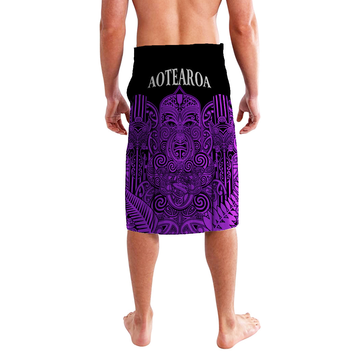 New Zealand Tiki Rugby Lavalava NZ Maori Koru Pattern Ver.04 LT14 - Polynesian Pride