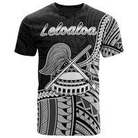 American Samoa T Shirt Leloaloa Polynesian Patterns Unisex Black - Polynesian Pride