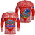 Toa Samoa Polynesian Rugby Long Sleeve Shirt Samoan Flag Red Color LT9 Unisex Red - Polynesian Pride