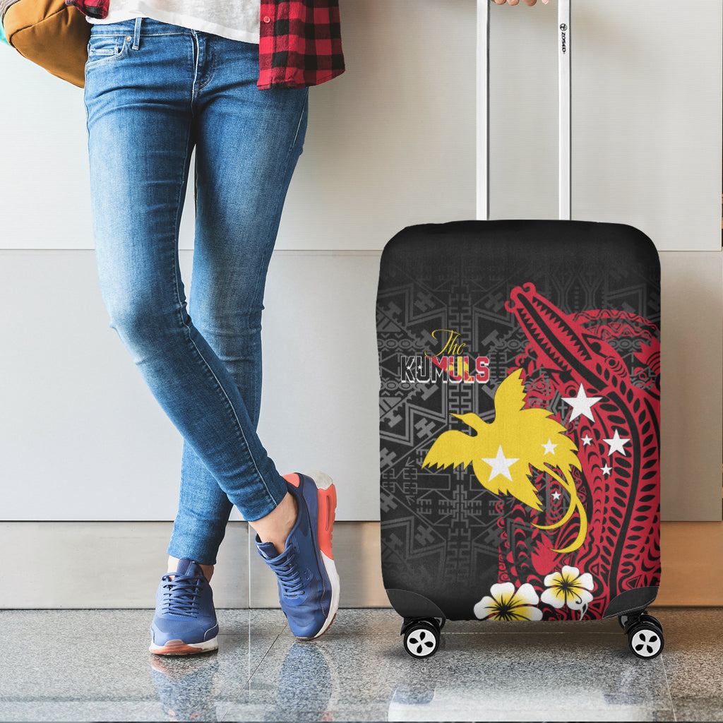 Papua New Guinea Independence Luggage Cover PNG Kumuls - Tribal Crocodile LT7 - Polynesian Pride