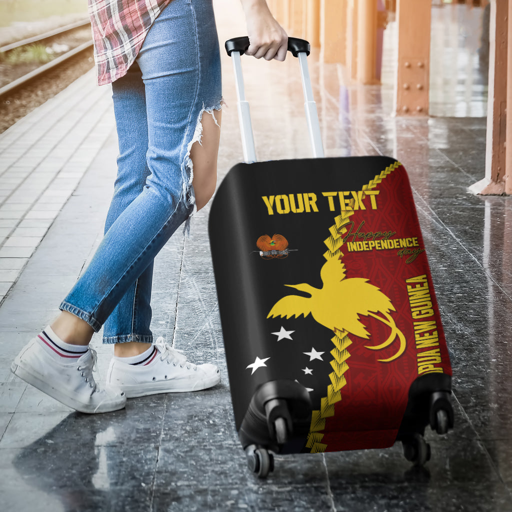 Personalised Papua New Guinea Luggage Cover 47th Independence Anniversary - Motu Revareva LT7 - Polynesian Pride