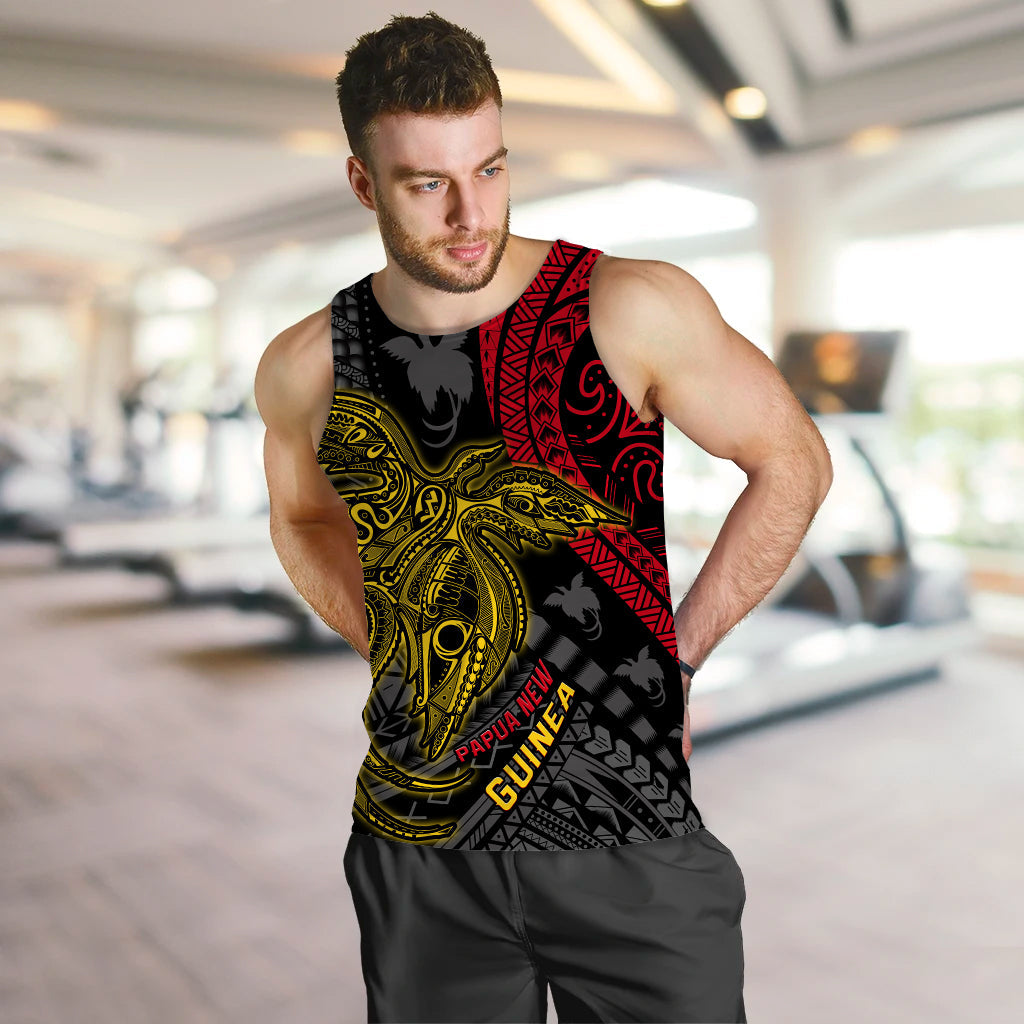 (Custom Text and Number) Papua New Guinea Men Tank Top Raggiana Birds Of Paradise Happy 47th Independence Day LT13 - Polynesian Pride