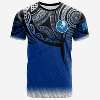 Yap Micronesia T Shirt Tattoo Pattern Unisex Blue - Polynesian Pride