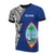 Guam Pattern All Over T Shirt Guam Flag Polynesian Tattoo Unisex Blue - Polynesian Pride