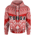 Tonga Polynesian Tribal Pattern All Over Zip up Hoodie Unisex Red - Polynesian Pride