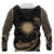 Marshall Islands Polynesian Zip up Hoodie Gold Tribal Wave - Polynesian Pride