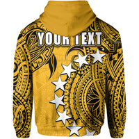 Custom Cook Islands Zip Hoodie Aitutaki LT6 - Polynesian Pride
