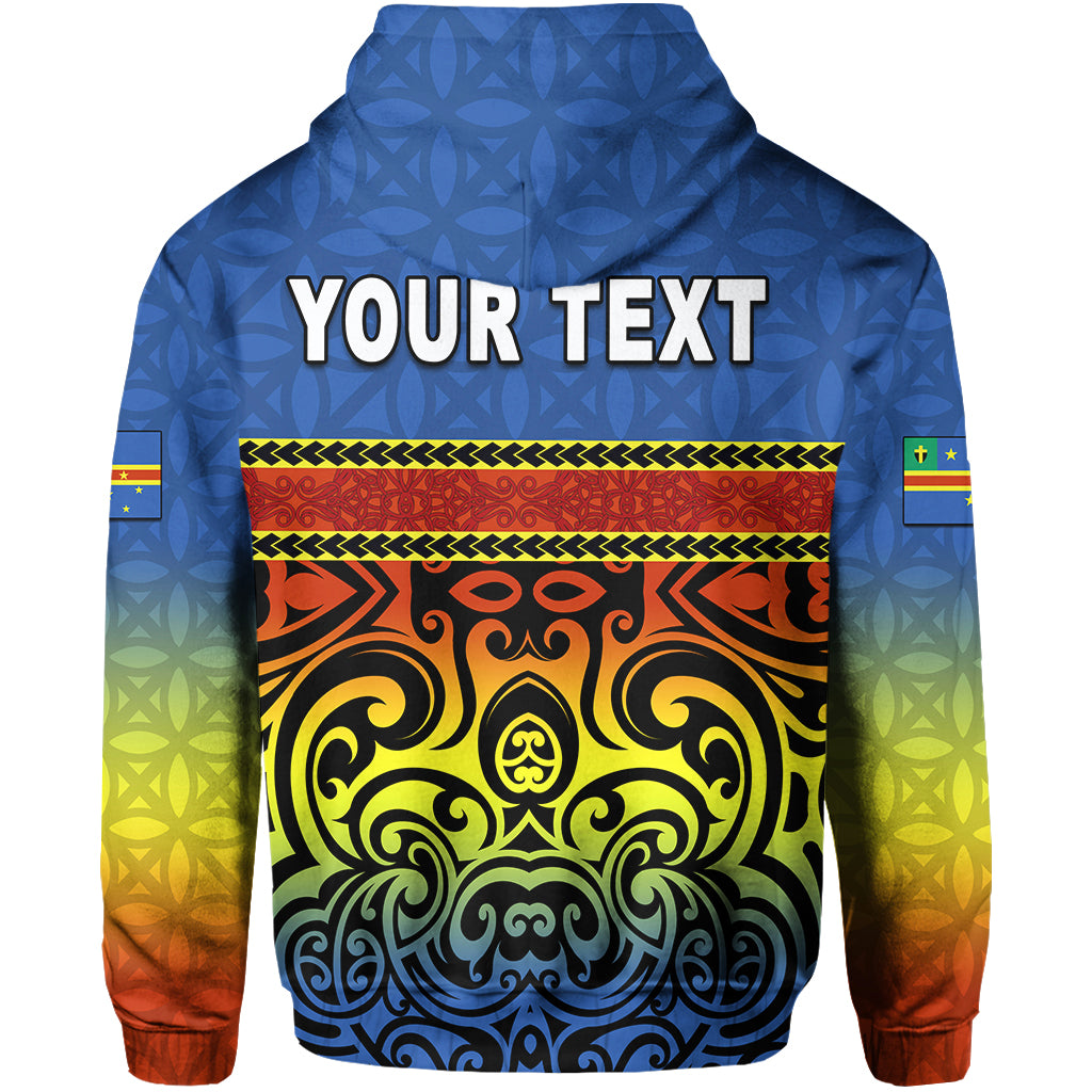 Custom Tafea Province Zip Hoodie of Vanuatu Polynesian Flag Style LT6 - Polynesian Pride