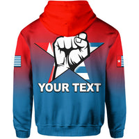 Custom West Papua Zip up Hoodie Flag Color Simple Style LT6 - Polynesian Pride