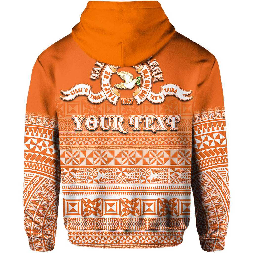 Custom Tailulu College Zip Hoodie Tonga Patterns Style LT6 - Polynesian Pride