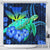 Hawaii Turtle Hibiscus Polynesian Shower Curtain - Jade Stone - AH 177 x 172 (cm) Blue - Polynesian Pride