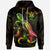 Niue Polynesian Hoodie Turtle With Blooming Hibiscus Reggae Unisex Reggae - Polynesian Pride