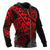 Tonga Polynesian Zip up Hoodie Red Turtle Flowing - Polynesian Pride
