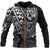 Tonga Polynesian Zip up Hoodie White Turtle Flowing Unisex White - Polynesian Pride