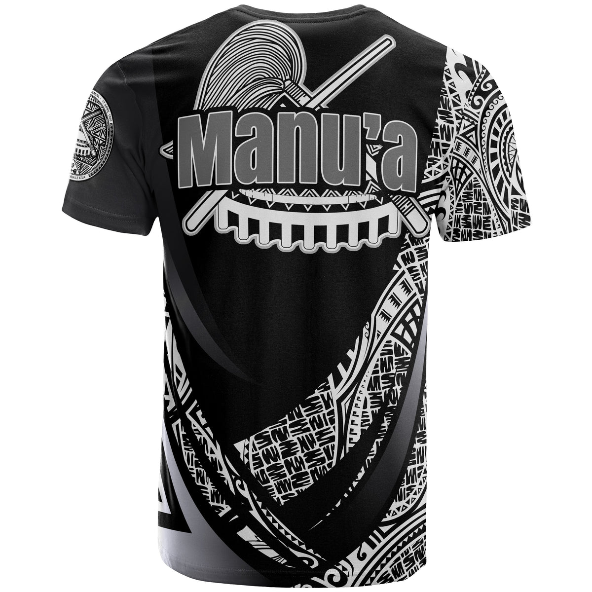 American Samoa T Shirt Manua Tau Polynesian Patterns Sport Style - Polynesian Pride