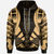 Marshall Islands All Over Hoodie Gold Tattoo Style Unisex Gold - Polynesian Pride